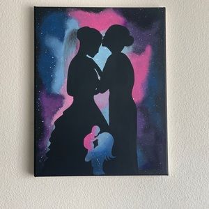 Mother wall art hand painted